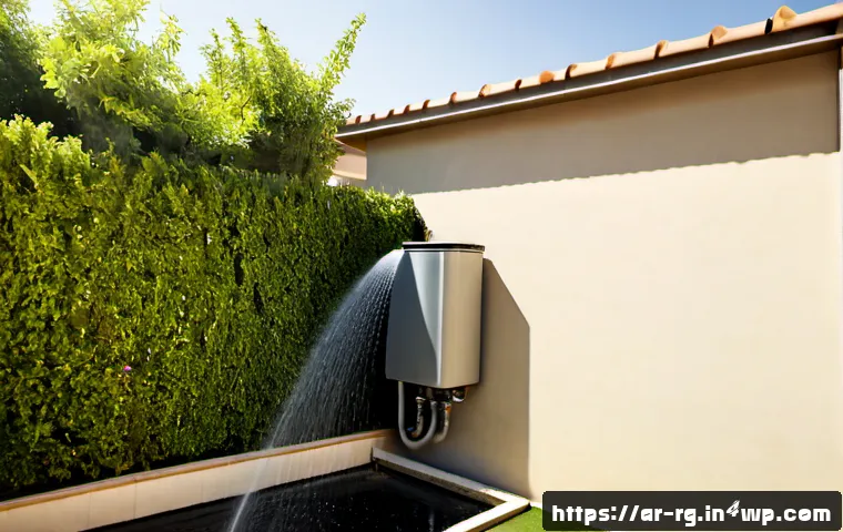 Home 17 주거용 빗물 재활용 시스템의 장점 - Photorealistic wide-angle view of a modern Arab family home in a sunlit residential neighborhood, di...